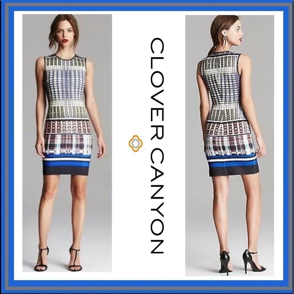 Clover Canyon Multi Donegal Printed Neoprene Dress